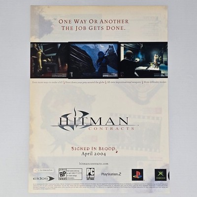 Hitman Contracts Xbox PC PS2 Authentic Magazine Ad