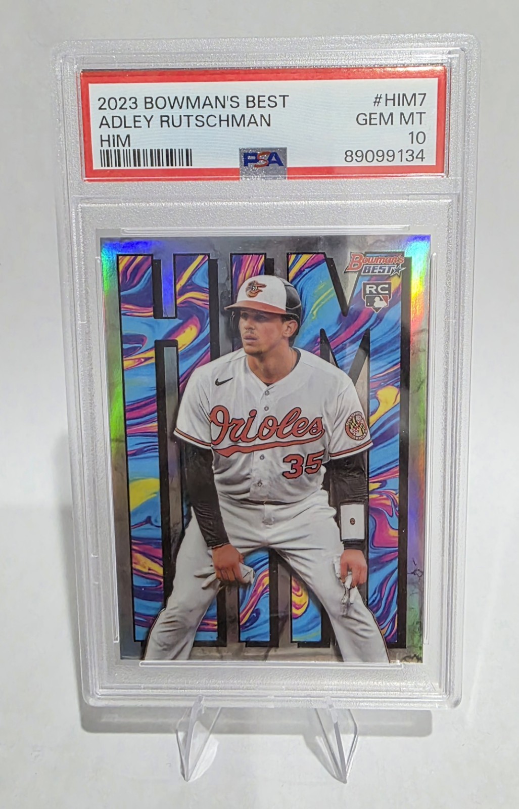 2023 Bowman's Best HIM SP Insert Adley Rutschman Rookie PSA 10 Orioles