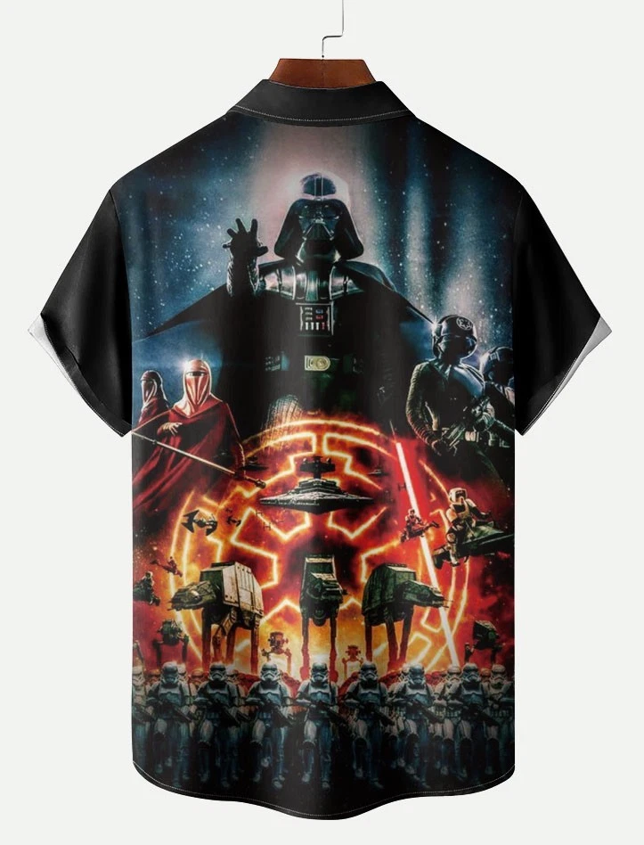Star Wars Classic Movie Pattern Hawaiian Shirt