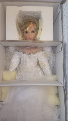 26' Rustie/Danbury  Porcelain Doll-Winter Bliss/Bride-Special Addition 