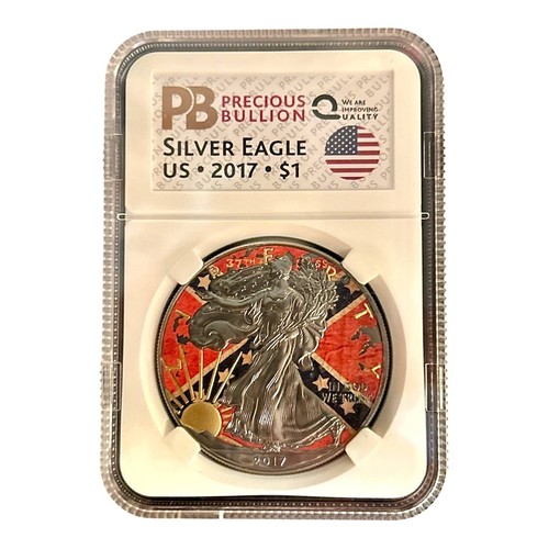 #5 RARE USA 1 oz History Event American SILVER EAGLE $1 Walking Liberty 2017 Rut