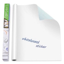 Self-Adhesive Whiteboard Wall Decal Sticker, 17.7" X 78.7" Extra Large Strong...