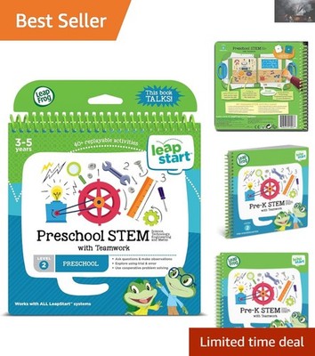 Pre-K STEM Learning Book with 40 Activities: Encouraging Teamwork & Curiosity