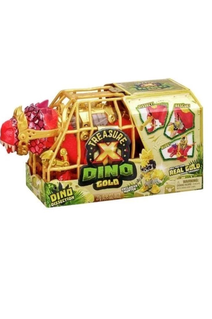 Treasure X Dino Gold Dinosaur Dissection Pack with T Rex and Hunter