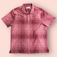 Tommy Bahama Men  s Shirt Size XL Button Up Short Sleeve Silk Blend Casual