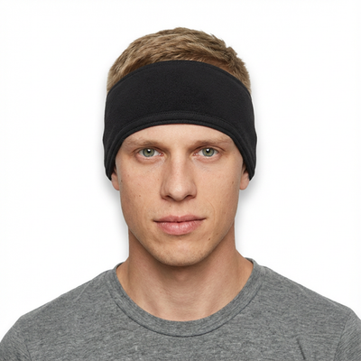 #ad Black Fleece Headband Warm Winter Sports ECWCS Double Layered Ear Cover Warmer $9.99