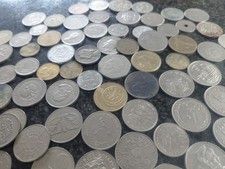 Old Unsorted Foreign Coins and Few British Coins .weight 600g.