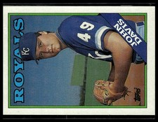 John Davis *ROOKIE CARD* (RC) 1988 Topps #672. rookie card picture