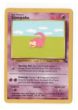 Pokemon TCG Slowpoke Fossil Unlimited 55/62 1999 English Regular HP