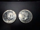 Lot Of 2 1966 Kennedy Half Dollar 50c 40% Silver Coin Circulated