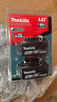 #ad 2 Pack Genuine Makita BL1850B 18V LXT 5.0Ah Battery Lithium Ion Cordless Tool $99.88