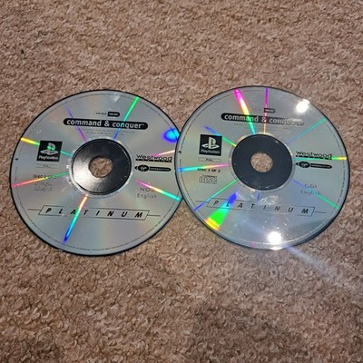 PlayStation Command & Conquer Platinum Videospiel PAL 2 Discs