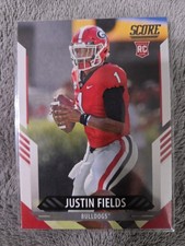 Panini Score 2021 Justin Fields Rookie Base #360 Georgia Bulldogs NCAA Football