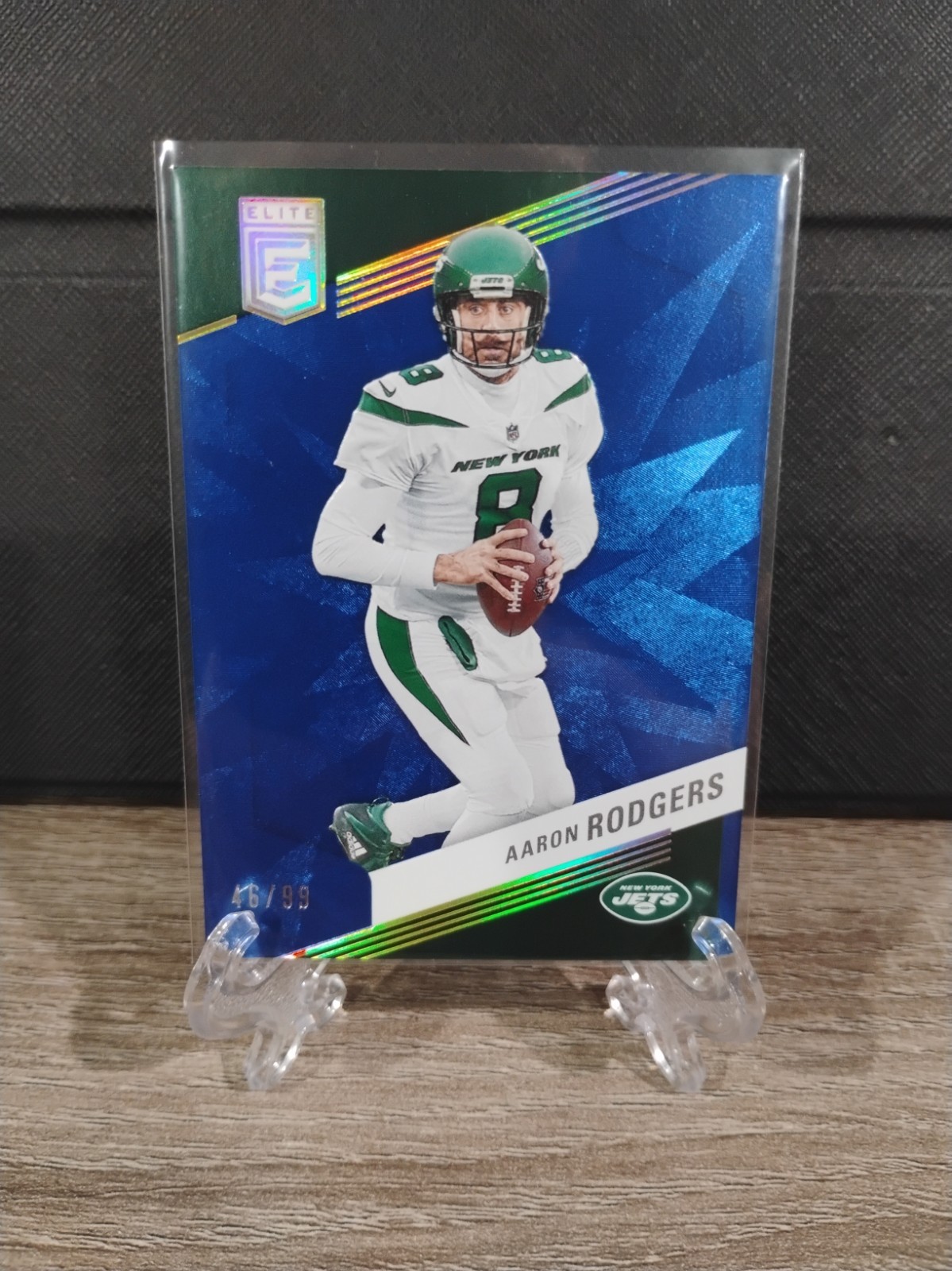2023 Panini Donruss Elite - Aaron Rodgers #4 Blue /99 New York Jets