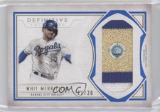 2019 Topps Definitive Collection Jumbo Relic Blue 11/20 Whit Merrifield 6fs