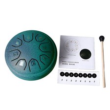 Tongue Drum 4.5 Inch 8 Tone C Key Carbon Steel Mini Tongue Drum For Adult Ch☚