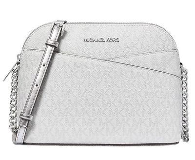 Michael Kors Damen Tasche Umhängetasche JET SET TRAVEL MD DOME CROSSBODY silber - Bild 1 von 4