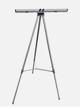 Quartet 50ET Lightweight Easel Stand - Aluminum - Silver 38" To 66" High, 48" W