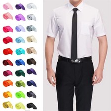 New Men's Dress Tie Solid Color Classic Neck Tie Necktie Wedding Formal USA
