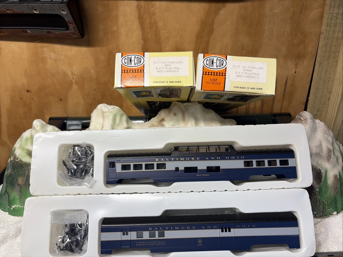 Con-Cor Blue HO Model Railroad Passenger Cars for sale | eBay