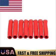 8X 2500° Spark Plug Wire Boots Protector Sleeve Heat Shield Cover For LS1/LS2