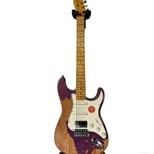 Solid Electric Guitar Stainless Fret Adge S-S-H Pickups Vintage Purple No Logo