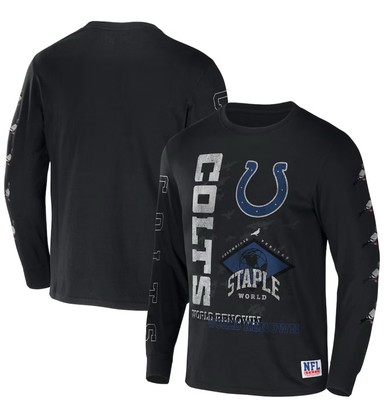 Men's NFL x Staple Indianapolis Colts World Renowned Long Sleeve T-Shirt NWT L