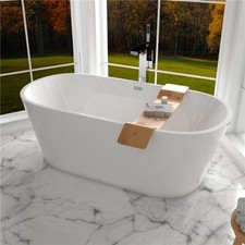 1680 x 800mm Freestanding Bath White Modern Bathroom Tub