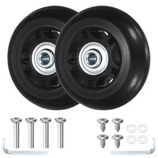 Luggage Suitcase Replacement Wheels 2pcs - Scooter Wheels - Black - 2.68IN