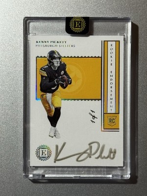 Kenny Pickett Pittsburgh Steelers Panini Encased NFL 2022 ROOKIE AUTO SP 1/1