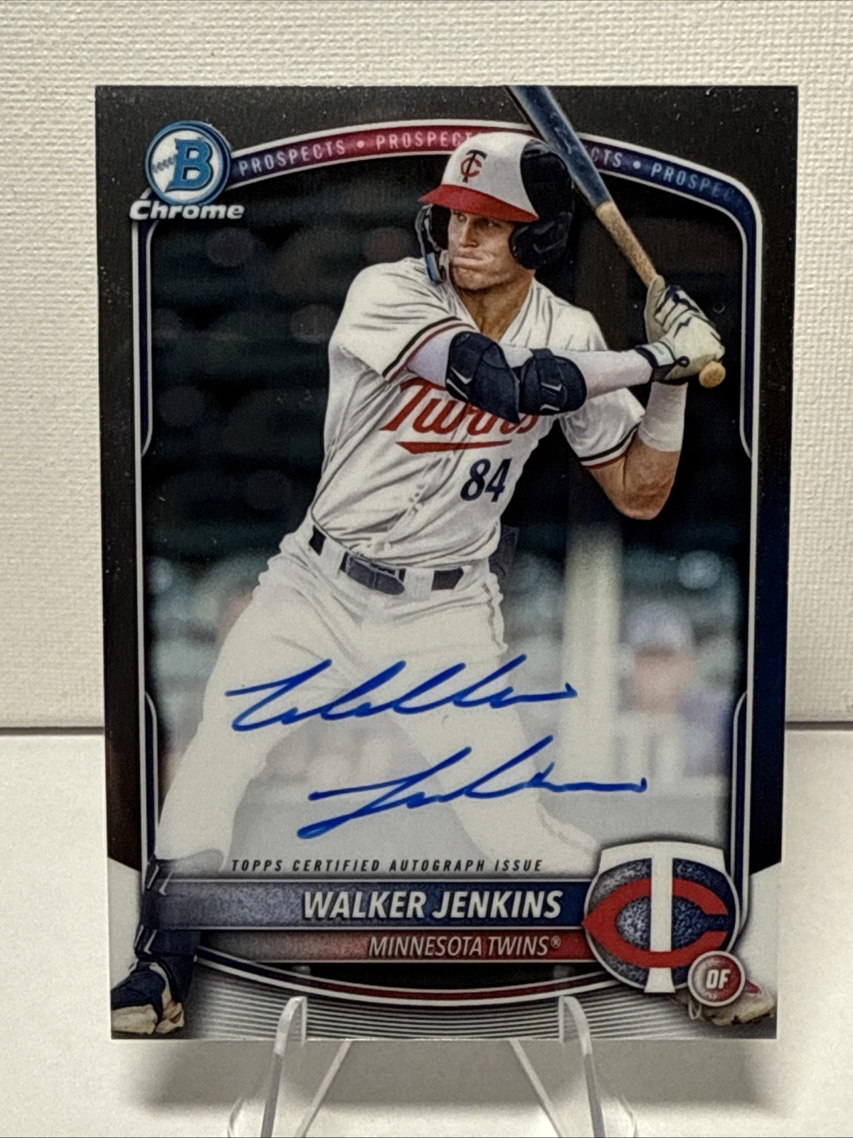 2025 Bowman Chrome Prospect AUTO Walker Jenkins  #CPA-WJ Twins