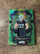 2023 Panini Prizm Neon Green Pulsar Rookie Michael Mayer PJ-MM Raiders Patch