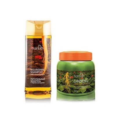 Hair Nourishing Shampoo 420ml Maske 500g mit ECHTER Ginsengwurzel im Inneren Tiande
