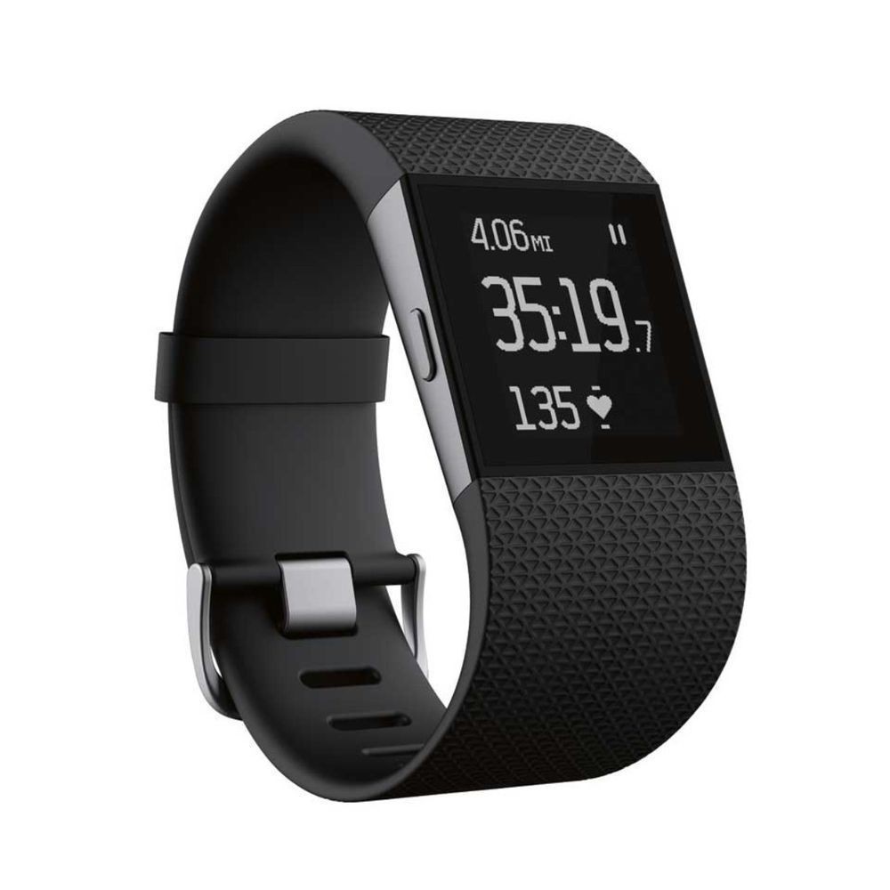 Fitbit Surge Fitness Super Watch With GPS Heart Rate Monitor Black  Large