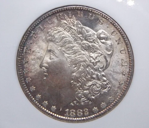1882 "S" Morgan SILVER Dollar $1 NGC MS65 #001 GEM BU Uncirculated ECC&C, Inc.