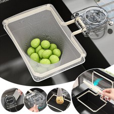 Sink Filter Rack Kitchen Suction Cup Iron Drain Filter Screen Household Foldable