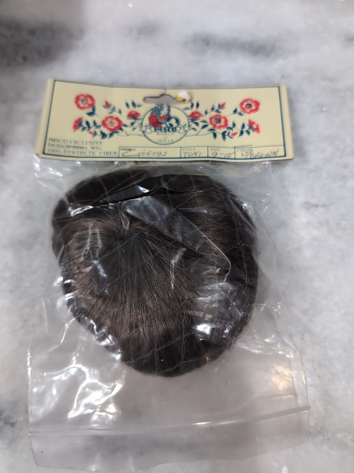 IMSCO Doll WIG Hair 106092 Style Toni Size 910 Color Light Brown NIP 