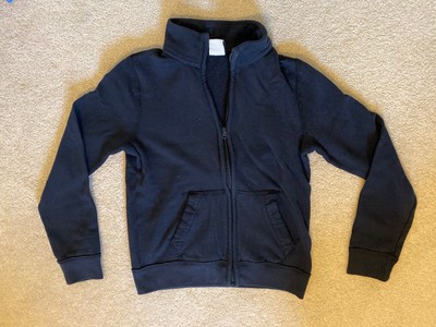 black hoodless jacket