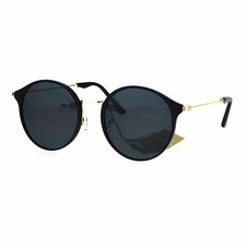 Womens Fashion Sunglasses Matted Metallic Finish Round Frame UV 400