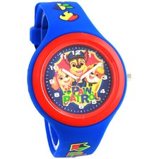 PAW Patrol Kinderarmbanduhr Analog Quartz mit Silikonarmband Chase, Skye & Rubbl