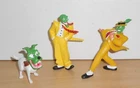 THE MASK FILM JIM CARREY Complete Set PVC Hard Rubber Figure Figurine 1994