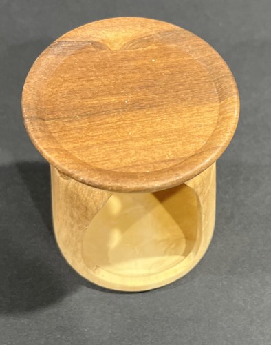 Nuevo - Calentador de aceite/quemador de aceite de cerámica "aspecto de madera de teca" - Imagen 2 de 7