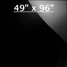 49" x 96" Black Aluminum Sheet, Flat .030” Thick - Cargo Trailer Repair, Etc.