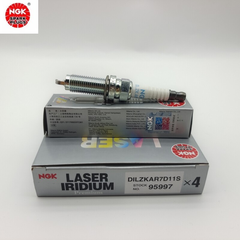4PCS NGK 12290-6C1-A01 DILZKAR7D11S 95997 Iridium Platinum Spark
