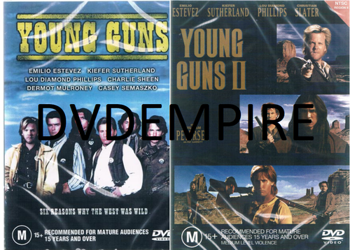 Young Guns 1 2 Ii Dvd Set New And Sealed Australian Release Ebay