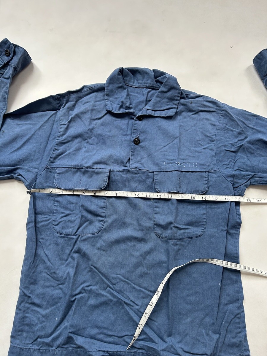 ライトブルー 半袖シャツ us vintage 60s 70s BEN DAVIS - 70s ベンデイビス 半袖ワークシャツ USA製 M ライト