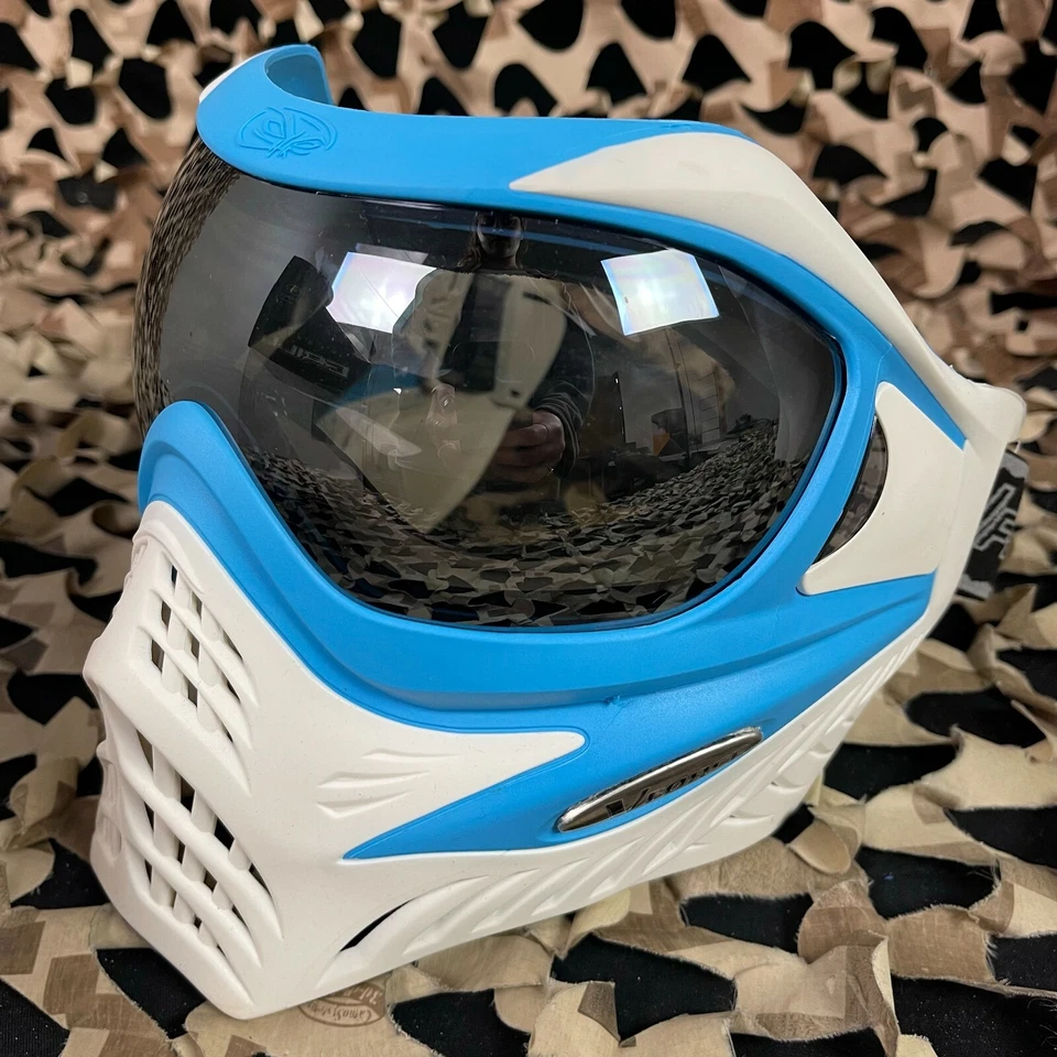 NEW V-Force Grill Paintball Mask - SE Blue/White - Image 4 of 4