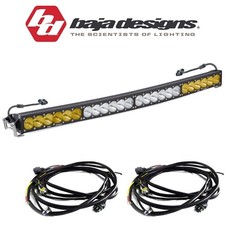 Baja Designs 40" OnX6 Arc Series Dual Control Combo Light Bar & Wiring Harnesses