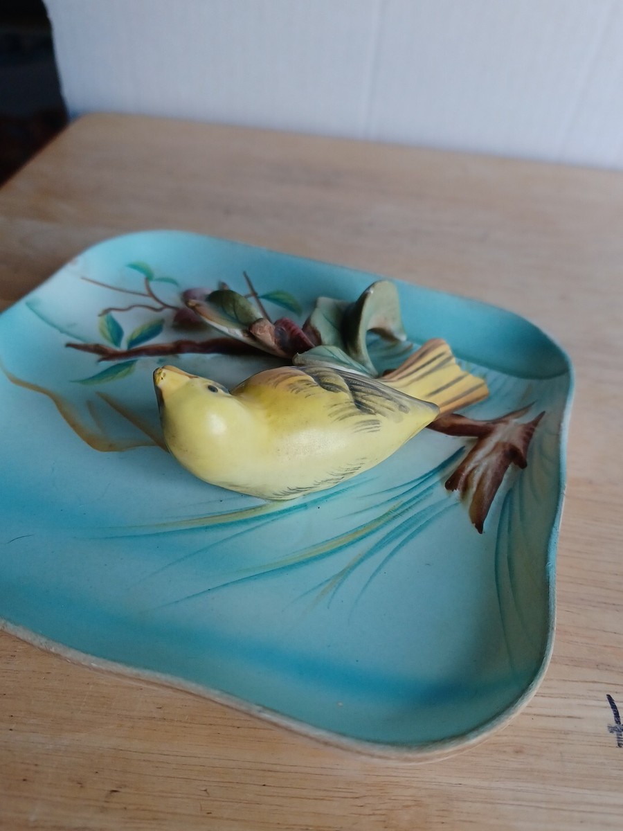 Vtg Napco Ceramics Yellow Canary B2791 Japan 3D Wall Decor