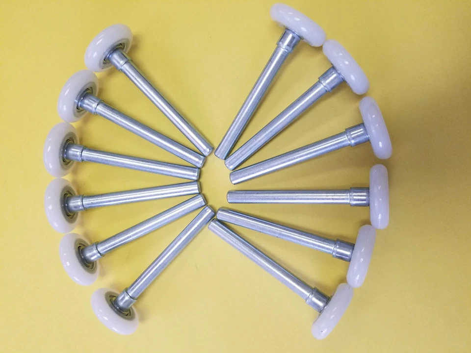 12 Garage Door 2" Nylon Roller/HEAVY DUTY 13 Ball SEALED Smooth Bearing 4" Stem - Image 3 of 4